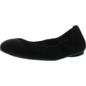 Paul Green Taj Womens Leather Slip On Ballet Flats Black Suede US 8